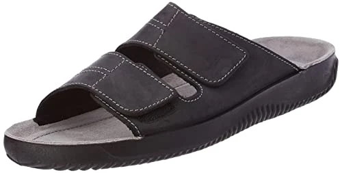 Men's Ben Slippers, Black, 12 UK