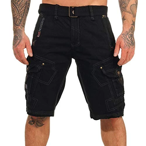 - Men's Bermuda Shorts - Black - Large