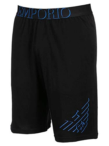 Men's Bermuda Shorts with Eagle Print Black - Black - XL