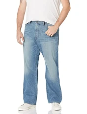 Men's Big and Tall Relaxed Fit Jean, Hook Line Blue, 42W x 36L