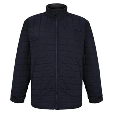 Mens Big Size Medium Weight Quilted Jacket (115) in Navy in 6XL Mens Big Size Medium Weight Quilted Jacket (115) in Navy in 6XL
