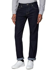 Mens Big Size Straight Leg Rinsewash Jeans in 46W x 32L