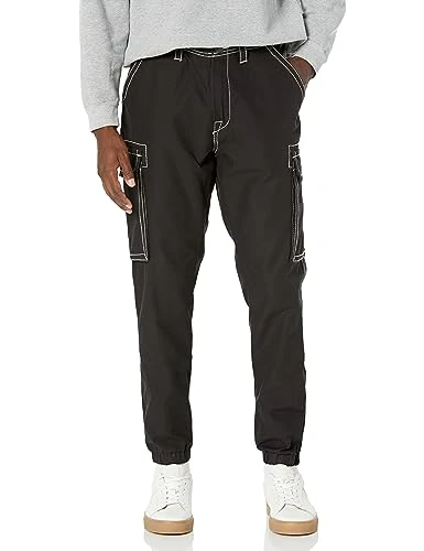 Men's Big T Cargo Jogger, Black, 30 Regular