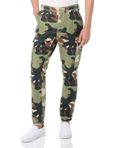 Men's Big T Cargo Jogger Pant, Green Camo, 44