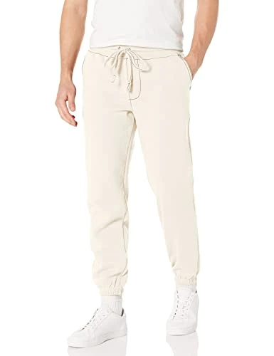 Men's Big T Jogger Sweatpants, Winter White/Kalamata, Small