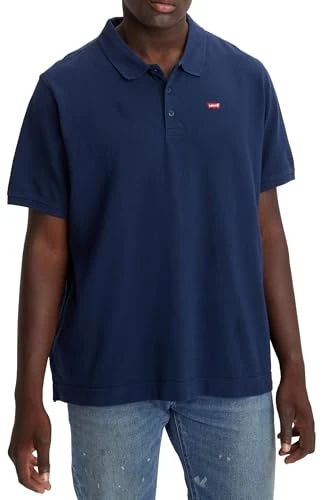 Men's Big & Tall Housemark Polo T-Shirt, Dress Blues, 2XL