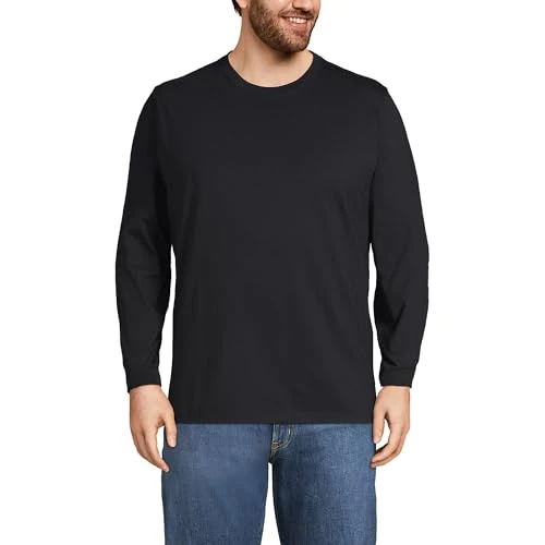 Men's Big & Tall Long Sleeve Super-T, M, Black