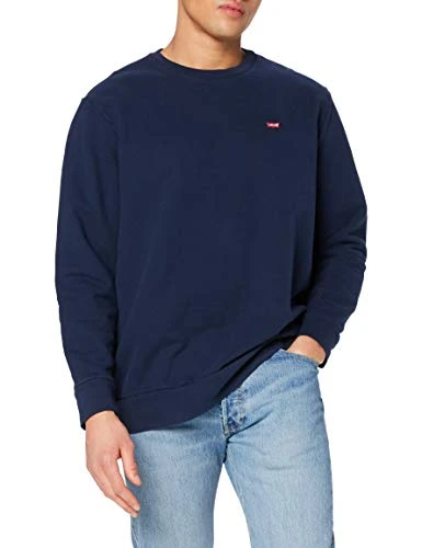 Men's Big & Tall Original Housemark Crew Sweatshirt, Blue, 4XL