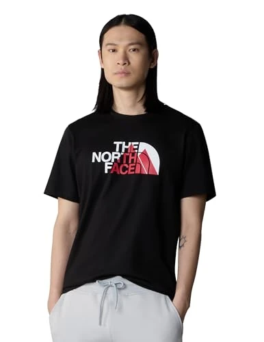 - Men's Biner Graphic 1 T-Shirt - Standard Fit Tee - Crew Neck - TNF Black, XS