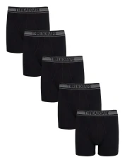 Men's Black A-Front Trunks (5 Pack)