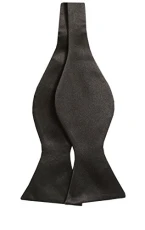 Mens Black Bow Tie Self-Tie