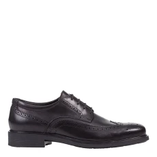 Mens Black Leather Dublin Brogue