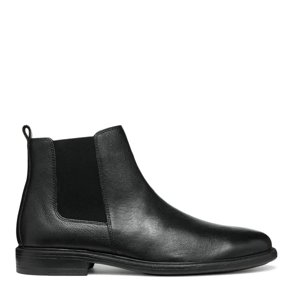 Mens Black Leather Terence Boot - Black
