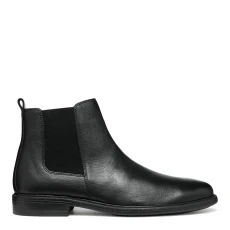 Mens Black Leather Terence Boot