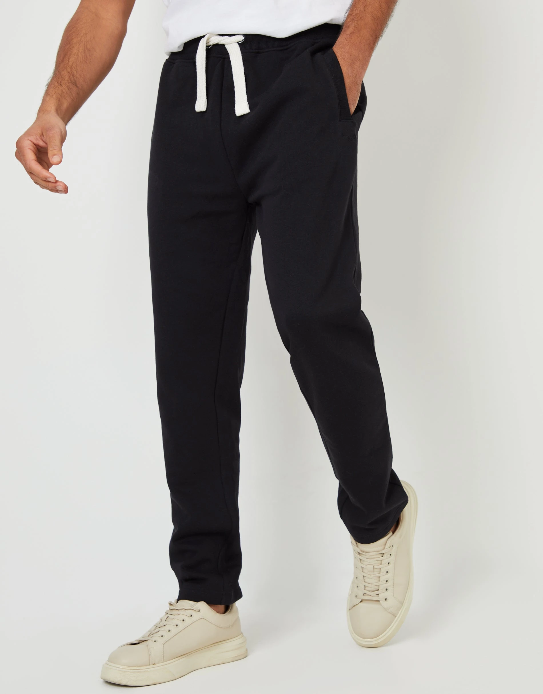 Men's Black Straight Leg Joggers