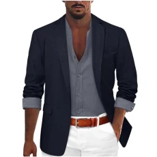 Mens Blazer Jacket - Mens Casual Jacket Mens Blazer Suit Jacket Smart Casual Slim Fit Corduroy Jackets Coat Lightweight Suit Blazers With Pockets Sports Blazers Mens Casual Jackets Suit Jacket