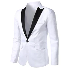 Mens Blazer Jacket Regular Fit Casual Single Breasted One Button Sports Coat Fashionable Blazer Mens UK Lapel Comfort Date Men's Suits & Blazers White Mens Blazer Jacket Regular Fit Casual Single Breasted One Button Sports Coat Fashionable Blazer Mens UK Lapel Comfort Date Men's Suits & Blazers White