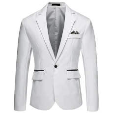 Men's Blazers Slim Fit Tuxedo One Button Suits for Men Classic Lightweight Suit Regular Smart Jackets Wedding Business Casual Workout Blazer Men's Blazers Slim Fit Tuxedo One Button Suits for Men Classic Lightweight Suit Regular Smart Jackets Wedding Business Casual Workout Blazer
