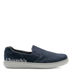 Mens Blue Fawley Slip On Casual Shoe - Black