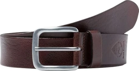 Men's Blue Planet: sustainably Produced Leather Belt, Dunkelbraun, 100 cm