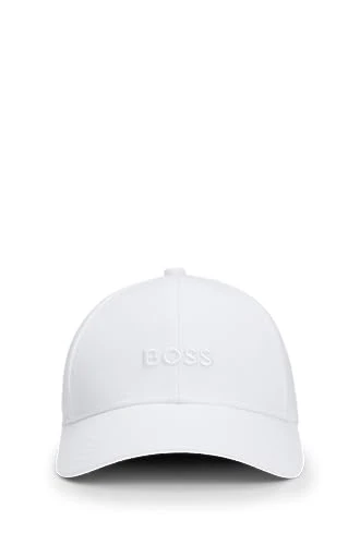 Men's Bold Center Logo Twill Cap Baseball, Blank White, One Size