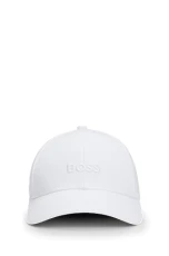 Men's Bold Center Logo Twill Cap Baseball, Blank White, One Size