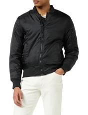 Men's Bomber Jacket, Black (Black 00007), XXXX-Large Men's Bomber Jacket, Black (Black 00007), XXXX-Large