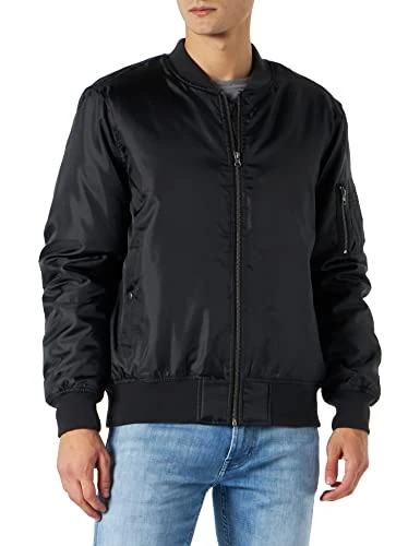 Men's Bomber Jacket, Black, X-Small