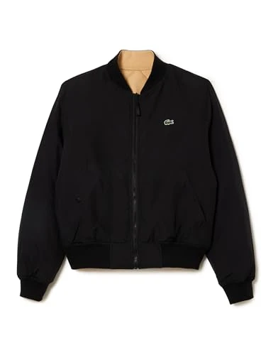 Mens Bomber Jacket Black/Croissant S