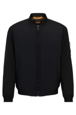 Mens Bomber Jacket Outerwear Top Black S