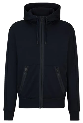 Mens Bomber Jacket Outerwear Top Dark Blue S