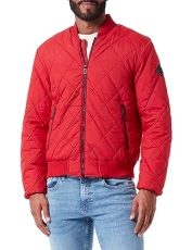 men's bomber jacket winter, red (Ruby Red 055), XL men's bomber jacket winter, red (Ruby Red 055), XL