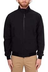 - Men's Bomber Jacket with Double Logo, Black, S - Men's Bomber Jacket with Double Logo, Black, S