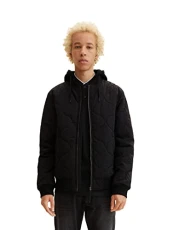 Men's Bomber Jacket with Removable Hood 1033644, 29999 - Black, XL Men's Bomber Jacket with Removable Hood 1033644, 29999 - Black, XL