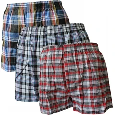 Mens boxers Cotton Tartan Checks Multicolour Boxer Shorts mens boxers shorts multipack Boxers For Men Mens cotton Boxer Shorts Mens Underwear Boxers Men -Assorted Multi Pack Of L - Assorted Multi Pack of 3