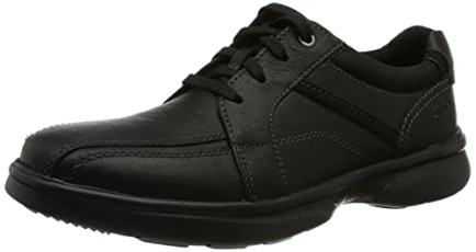 Men's Bradley Walk Oxford shoe, Black Tumbled Leather, 11 UK Men's Bradley Walk Oxford shoe, Black Tumbled Leather, 11 UK