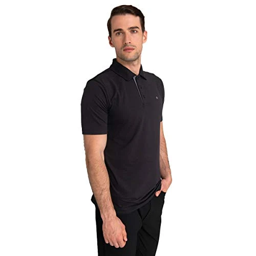 Mens Breeze Polo Shirt - Black - S