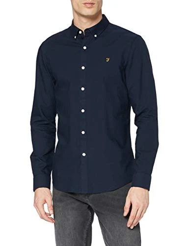 Men's Brewer Shirt, Maritime Blue, L UK