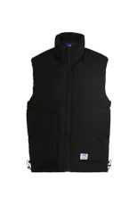 Mens Brooks2431 Water-Repellent Gilet with Blue Logo Label Mens Brooks2431 Water-Repellent Gilet with Blue Logo Label