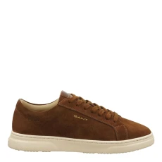 Mens Brown Joree Suede Trainer