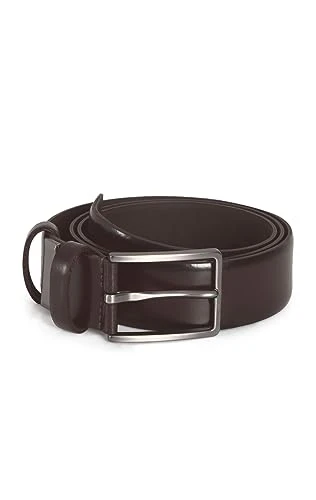 Mens Brown Leather Belt-L (38-40in)