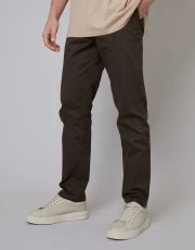 Men's Brown Regular Fit Chino Trousers