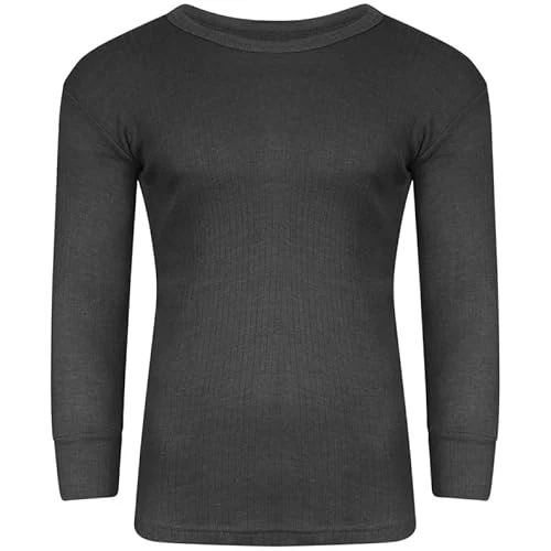 Mens Brushed Thermal Long Sleeve Shirts T Shirt Tops T-Shirts Winter Warm Underwear Camping Ski (M, 