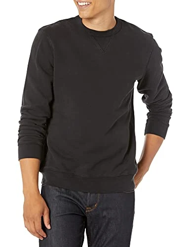 Men's Brysen Crew Neck Sweatshirt, Black, Medium