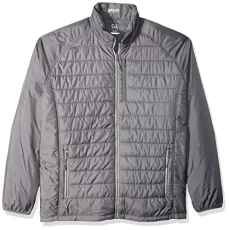 mens B&t Spark Systems Packable Barlow Pass Quilted Jacket - grey - XL