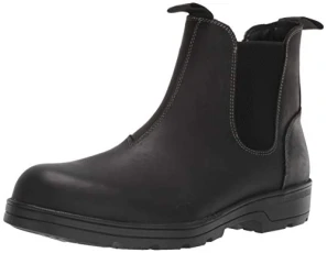 Men's Builder Waterproof Chelsea Boot, Black Leather, 11 UK