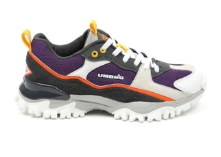 Men's Bumpy Track Shoe, White Purple, 7.5 UK Men's Bumpy Track Shoe, White Purple, 7.5 UK