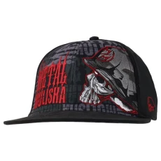 Men's Bunker Flex Hat Baseball Cap, Black Red, S-M Men's Bunker Flex Hat Baseball Cap, Black Red, S-M