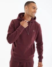 Men's Burgundy Pullover Hoodie