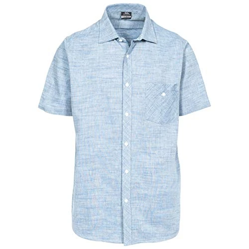 Mens Buru Short Sleeve Shirt (S) (Chambray)